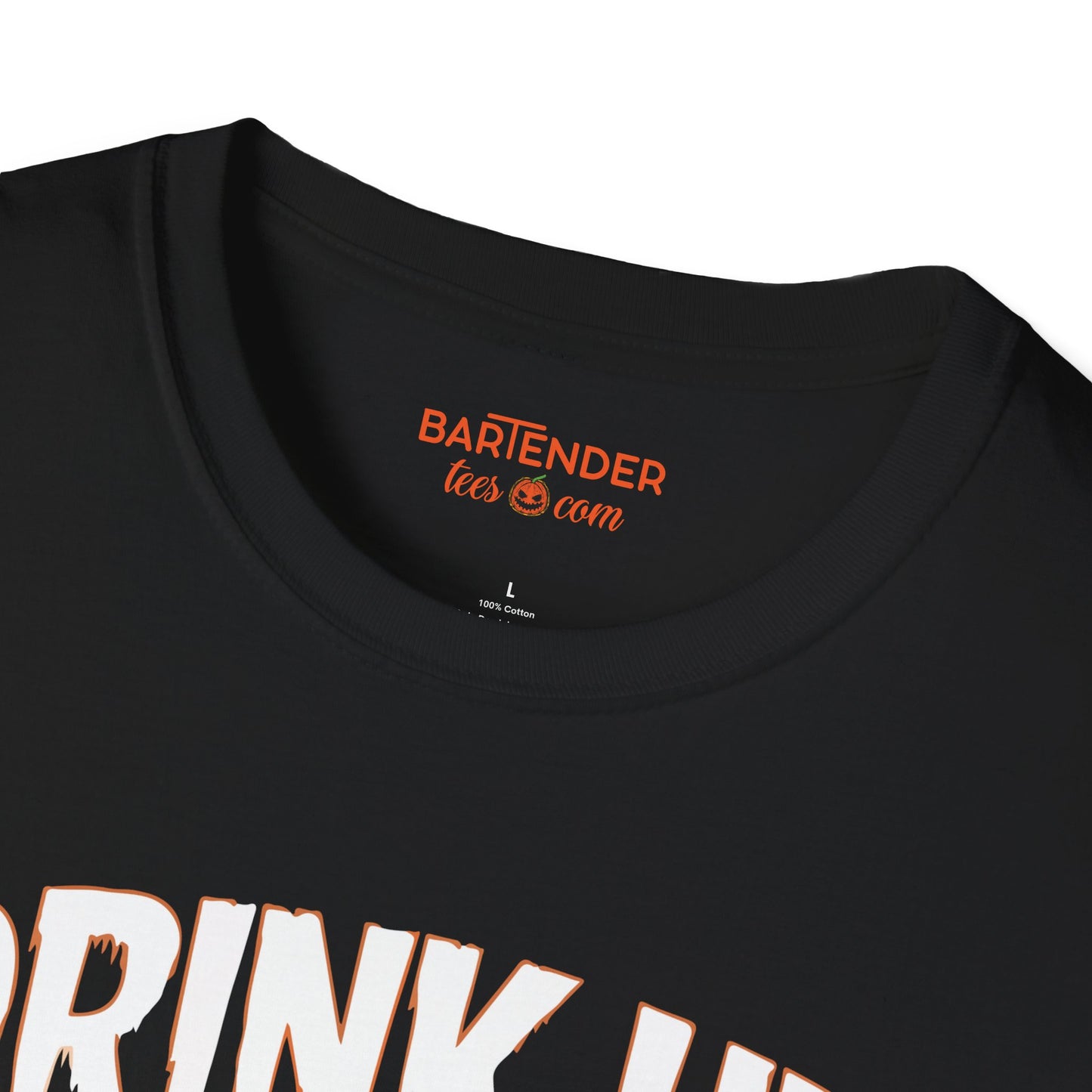 "Drink Up Before I Hex You" Halloween Bartender Softstyle T-Shirt