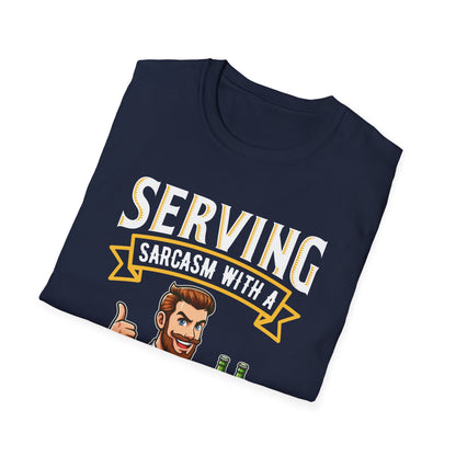 "Serving Sarcasm with a Side of Fries" Unisex Softstyle T-Shirt