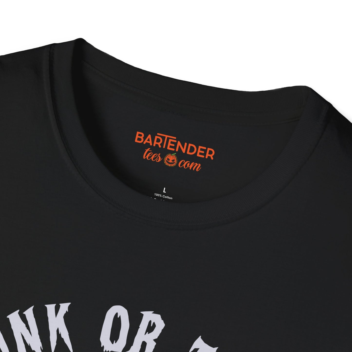 "Drink Or Treat" Halloween Bartender Softstyle T-Shirt