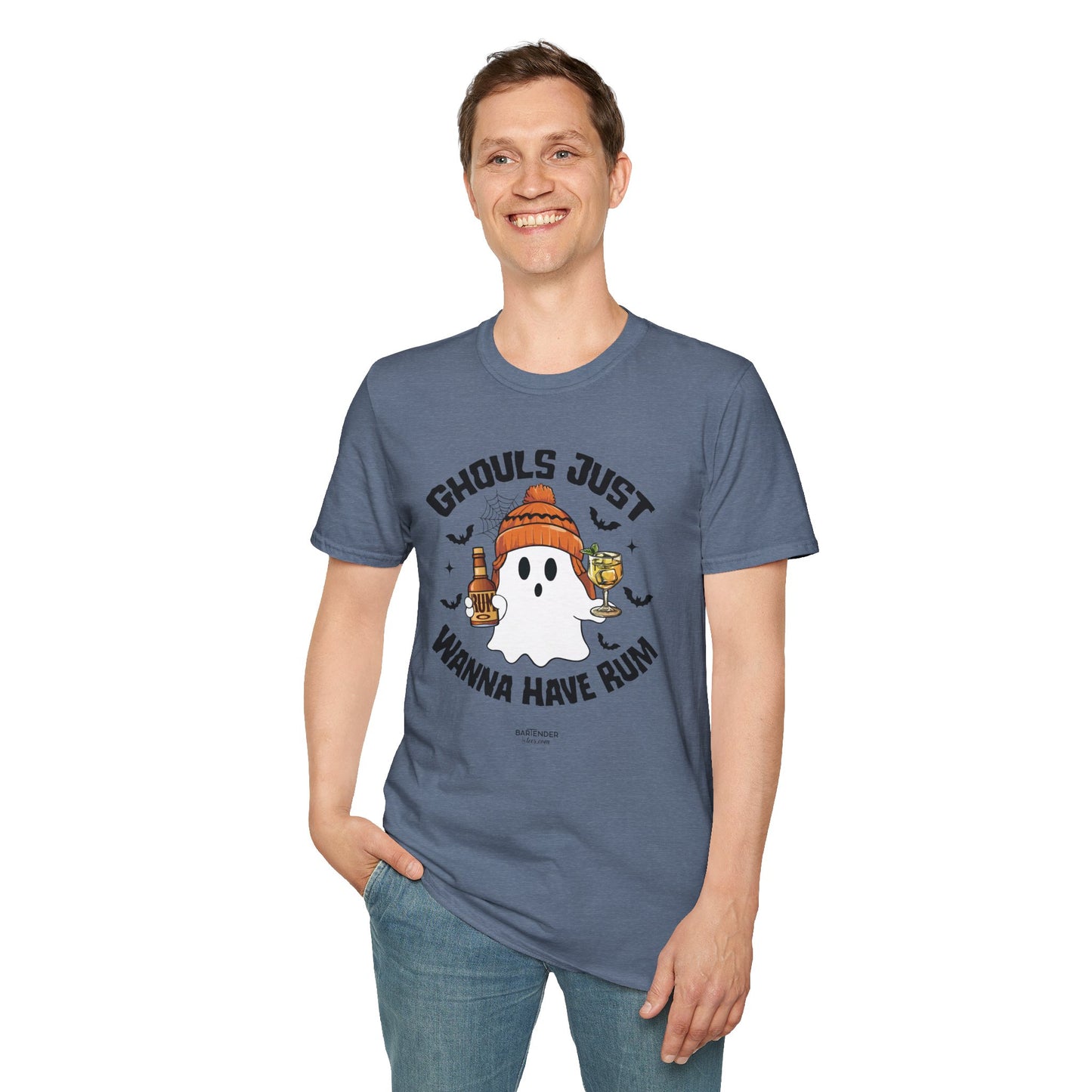 "Ghouls Just Wanna Have Rum" Softstyle Unisex Halloween T-Shirt