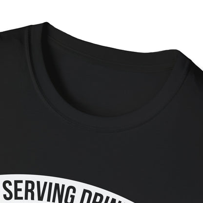 "Serving Drinks, Showing Off the Goods" Unisex Softstyle T-Shirt