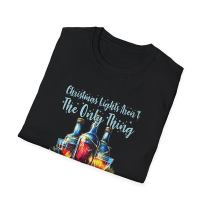 "Christmas Lights Aren’t The Only Thing Lighting Up Tonight" Unisex Softstyle T-Shirt