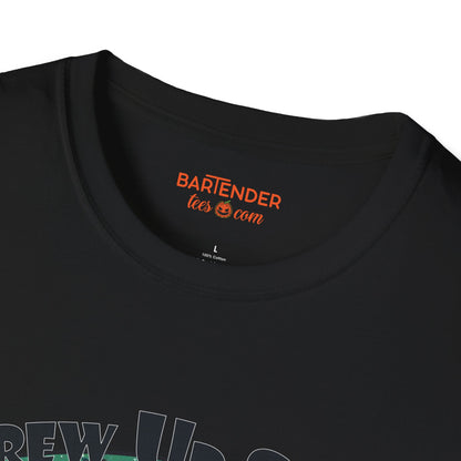 "Brew up Some Spirits" Halloween Bartender Softstyle T-Shirt