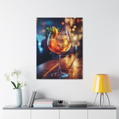 "Sips of Elegance" - 30" x 40" Canvas Art