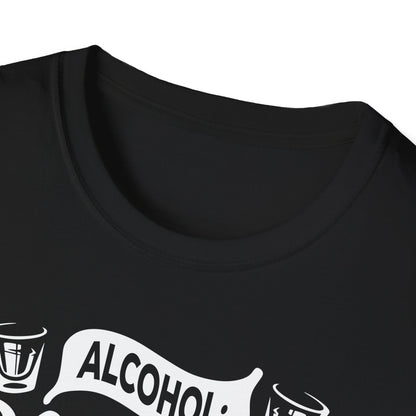 "Alcohol Because No Great Story Started with Salad" Men's Bartender Tee