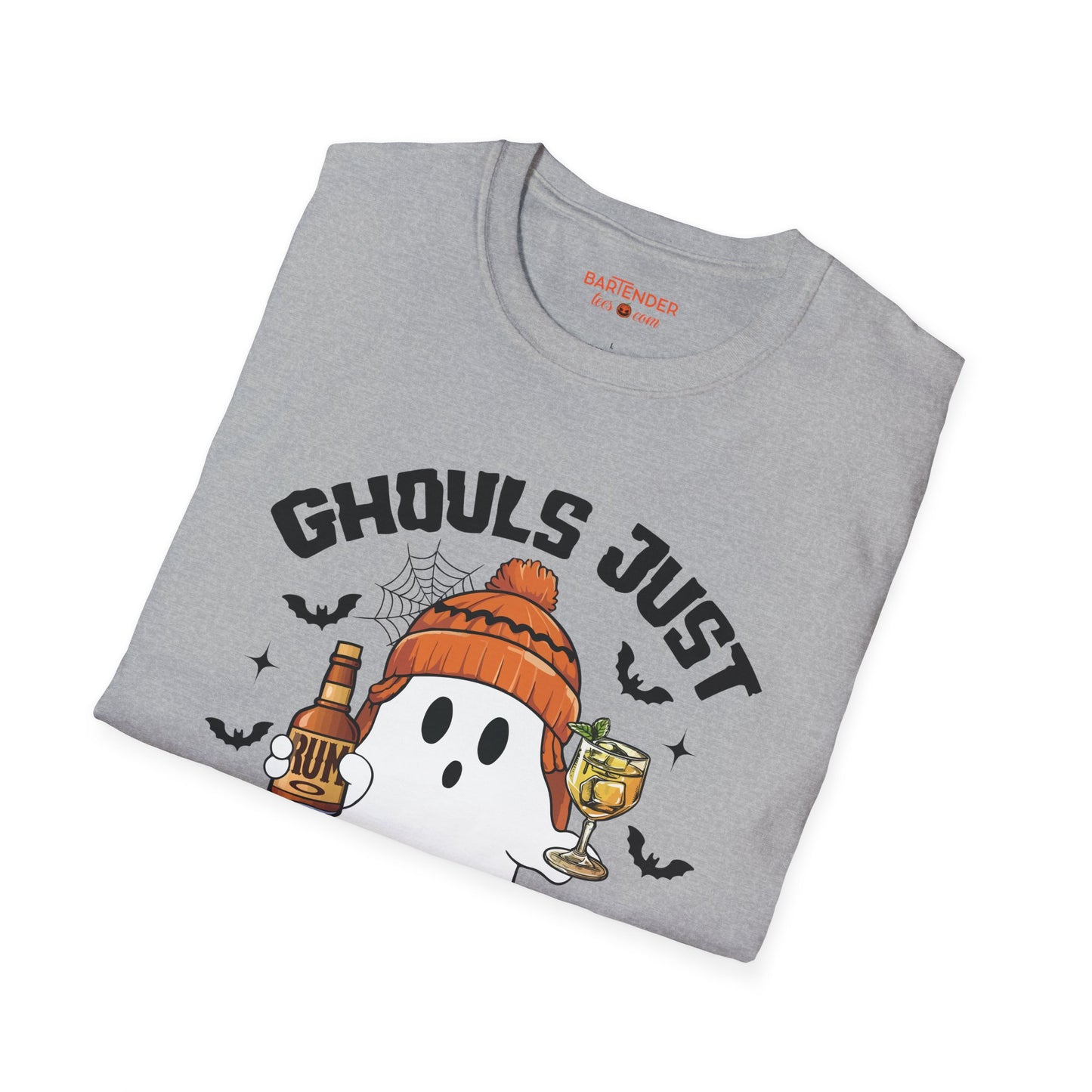 "Ghouls Just Wanna Have Rum" Halloween Bartender Softstyle T-Shirt