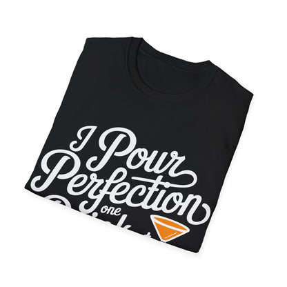 "I pour perfection one drink at a time" Men's Bartender Softstyle T-Shirt