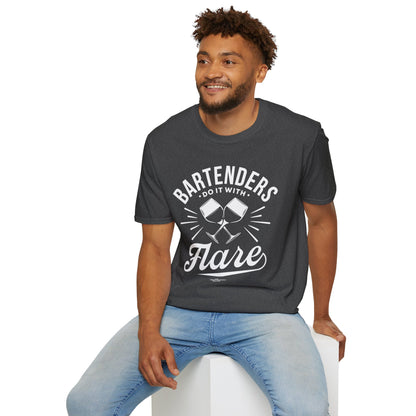 "Bartenders do it with Flair" Men's Bartender Tee