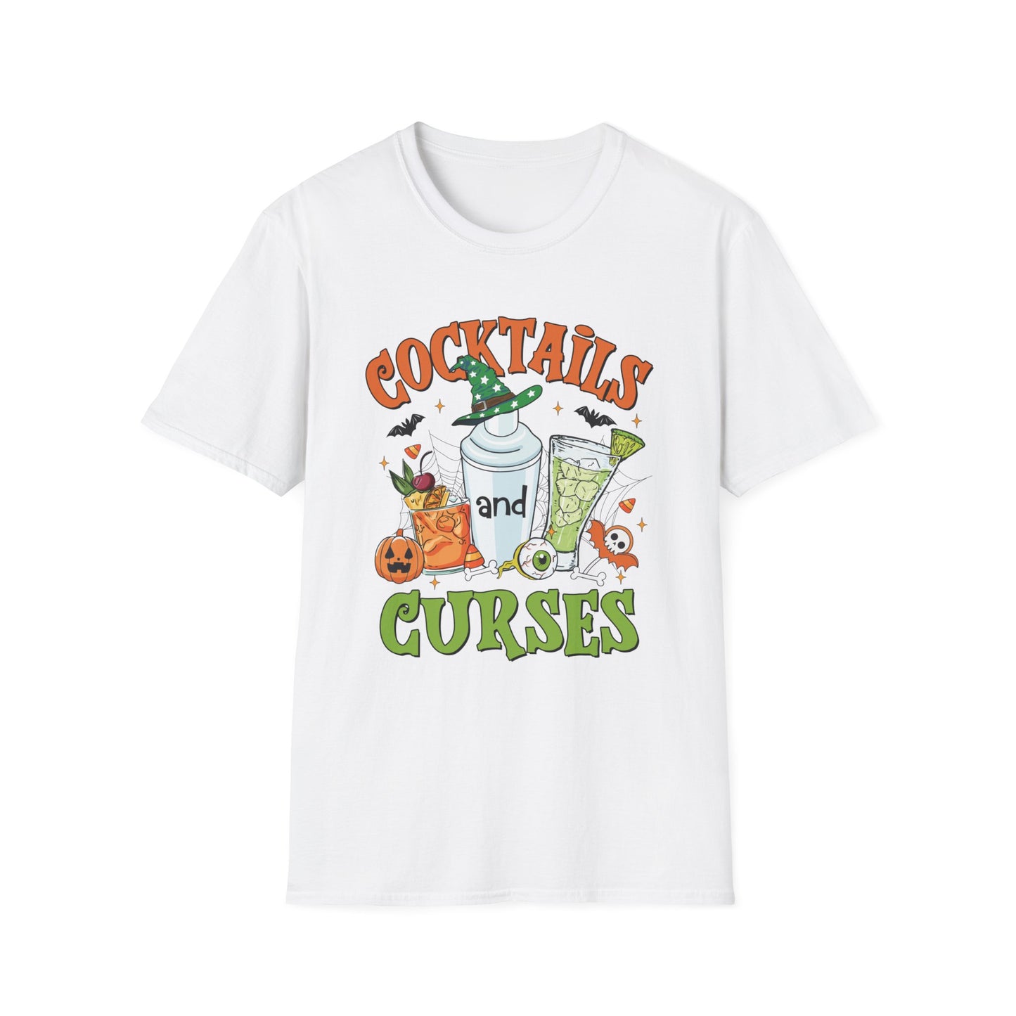 "Cocktails and Curses" Softstyle T-Shirt