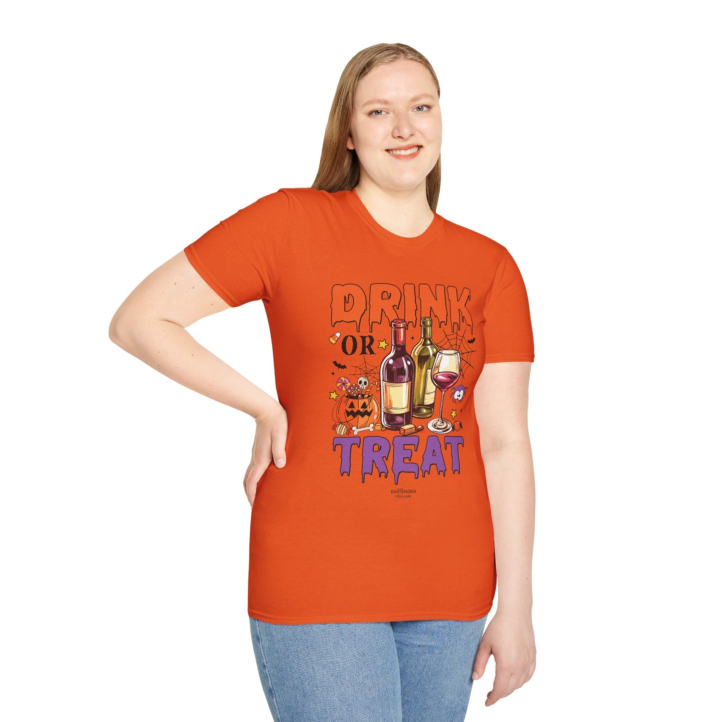 "Drink or Treat" Softstyle Halloween T-Shirt