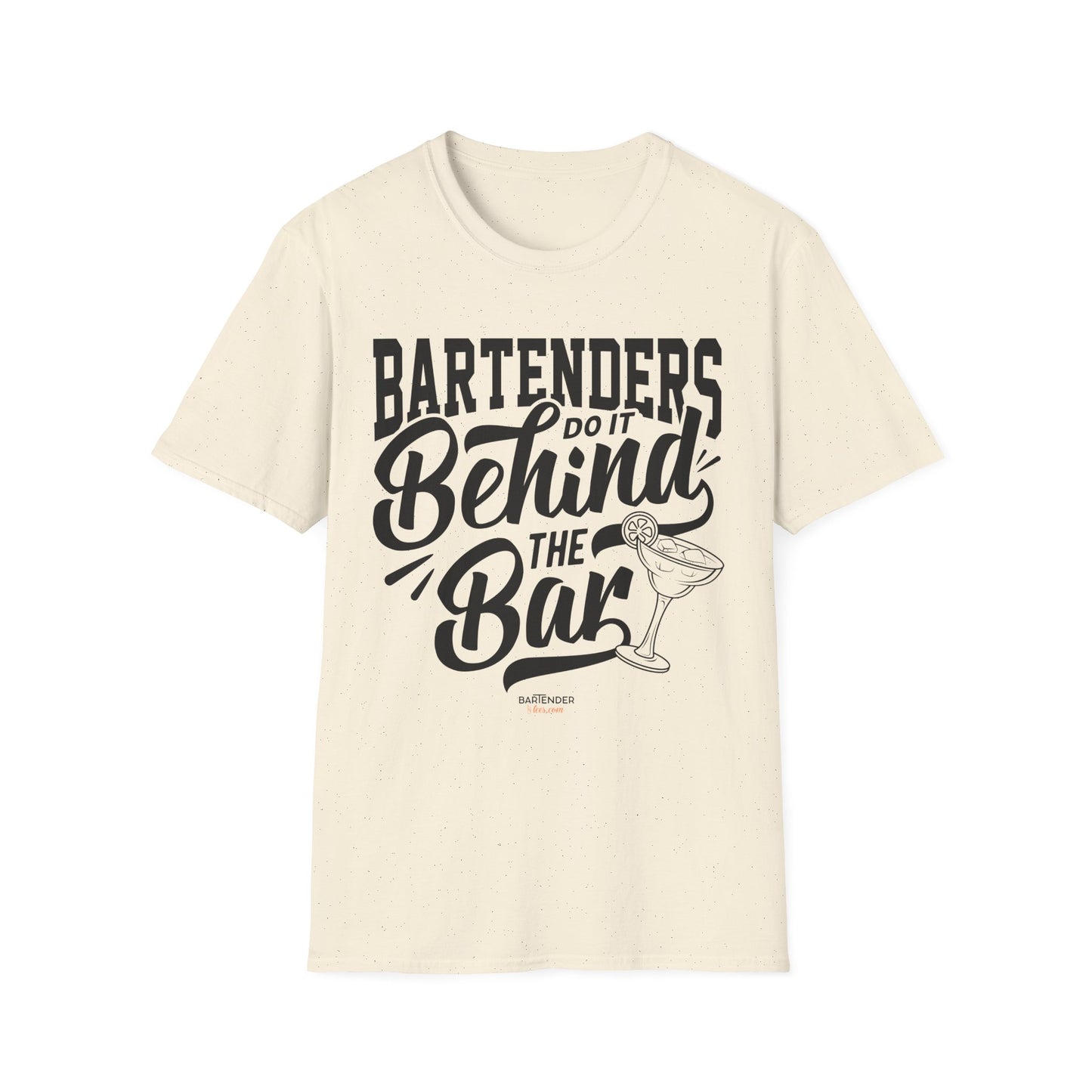 "Bartenders do it Behind the Bar" Men's Bartender Tee