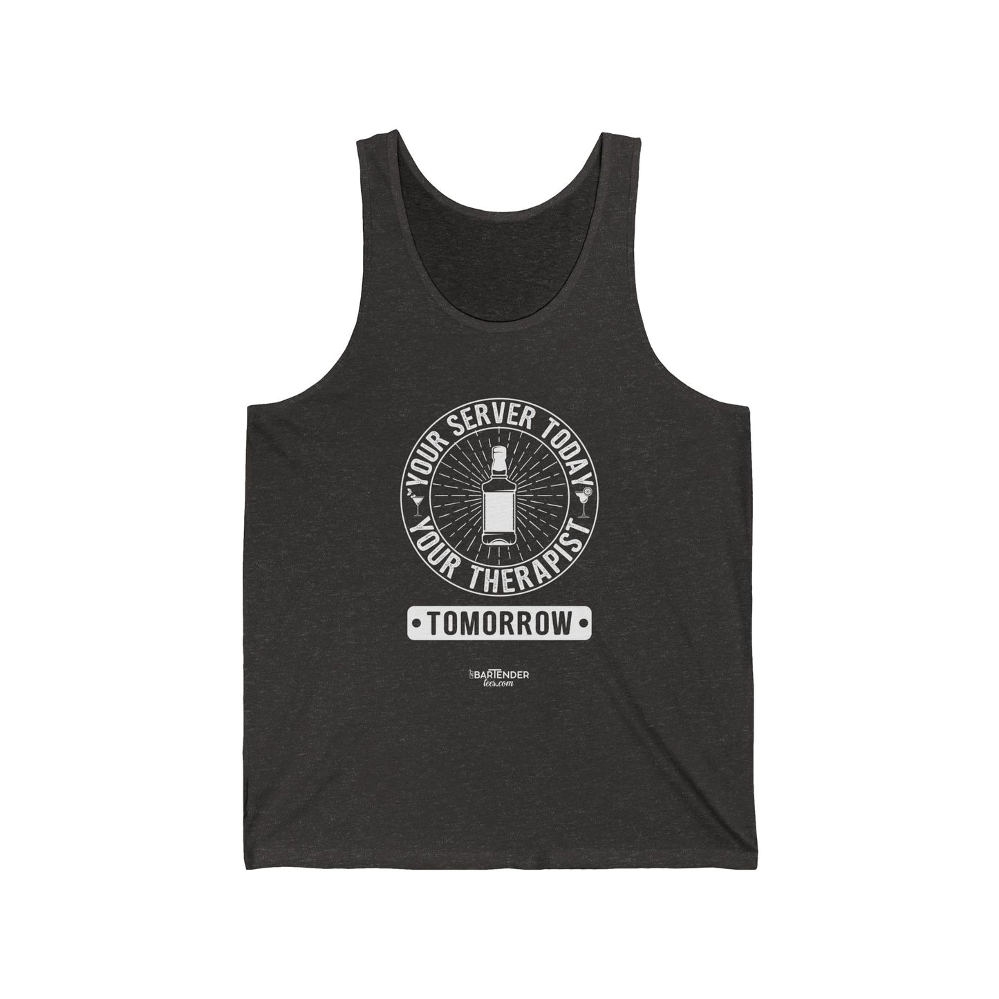 "Your server today, your therapist tomorrow" Men’s Bartender Tank Top