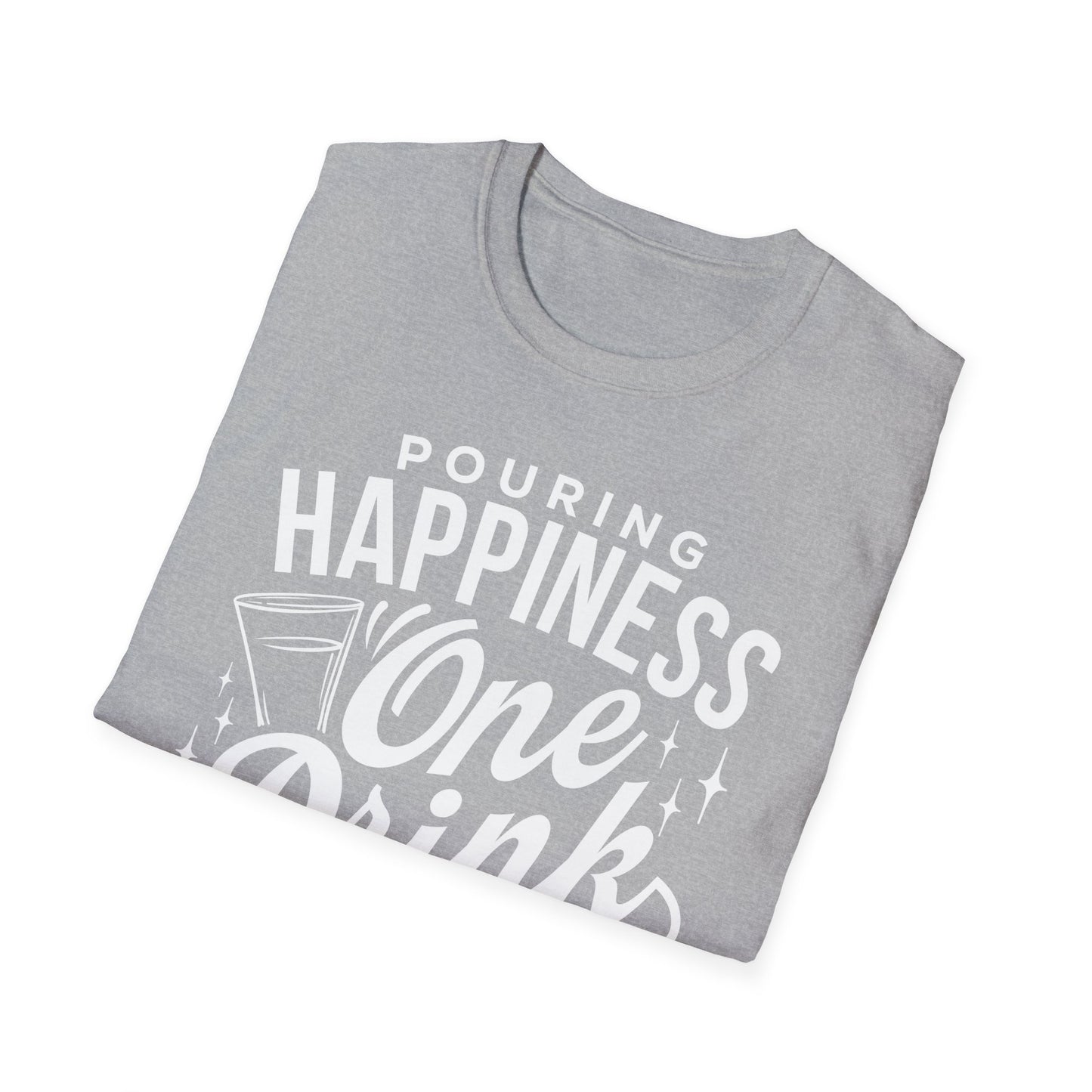 "Pouring Happiness One Drink at a Time" Men's Bartender Tee