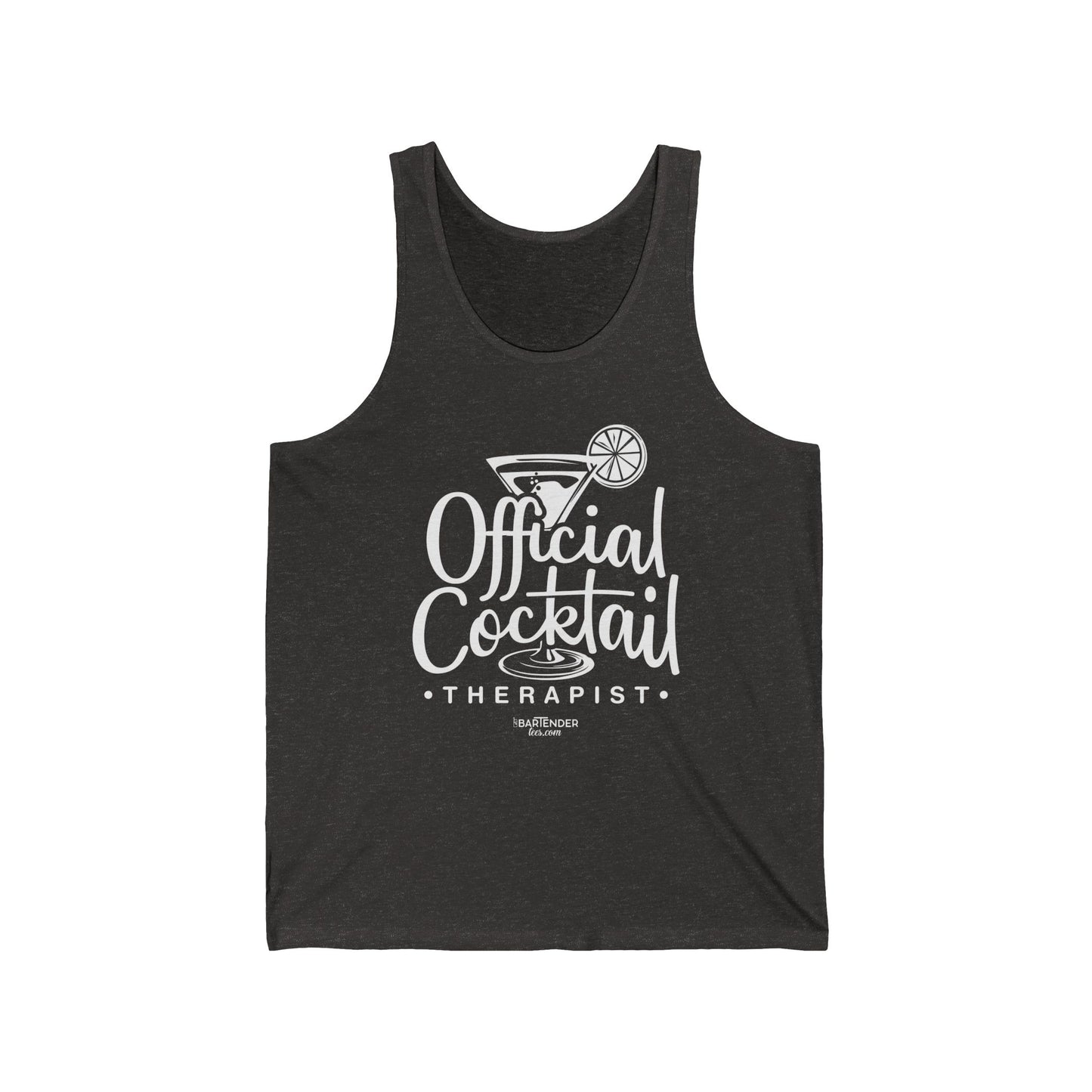 "Official Cocktail Therapist" Men’s Bartender Tank Top