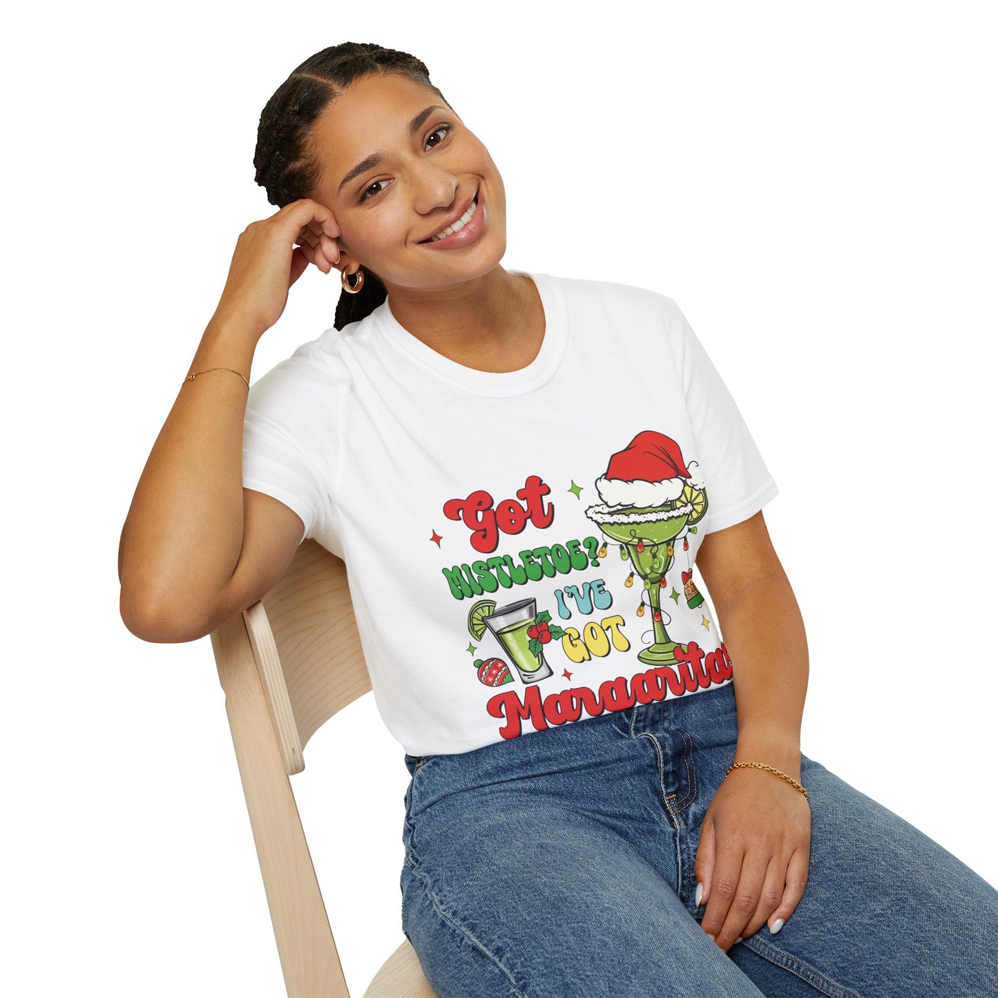 "Got Mistletoe? I've Got Margaritas" Unisex Softstyle T-Shirt