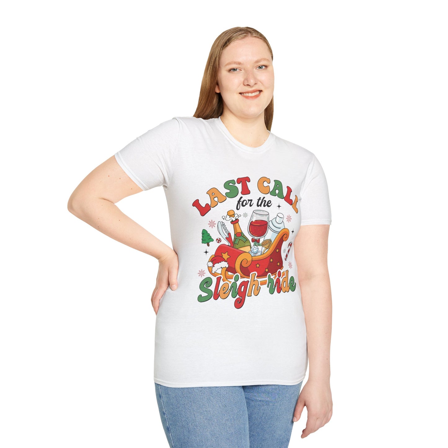 "Last Call for the Sleigh Ride" Softstyle T-Shirt