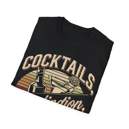 "Cocktails, Coordination, and Control" Unisex Softstyle T-Shirt