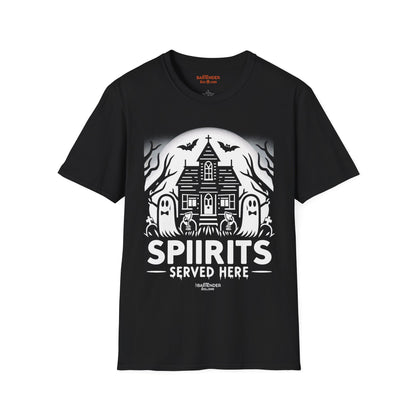 "Spirits Served Here" Halloween Bartender Softstyle T-Shirt