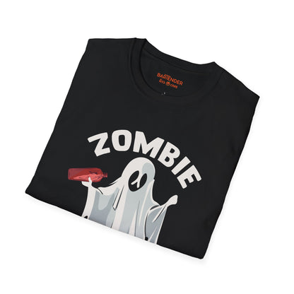 "Zombie Bartender" Halloween Bartender Softstyle T-Shirt