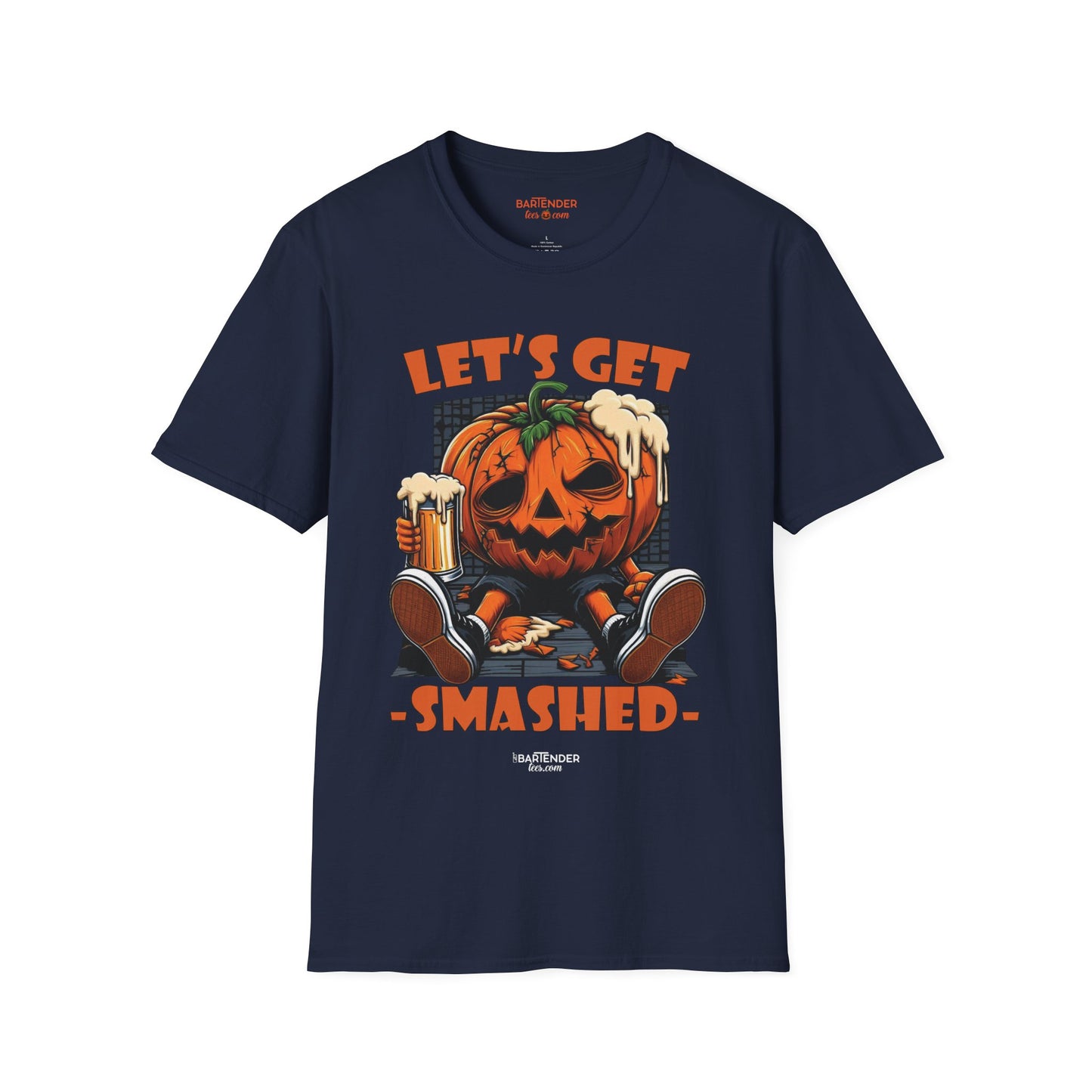 "Lets Get Smashed" Halloween Bartender Softstyle T-Shirt