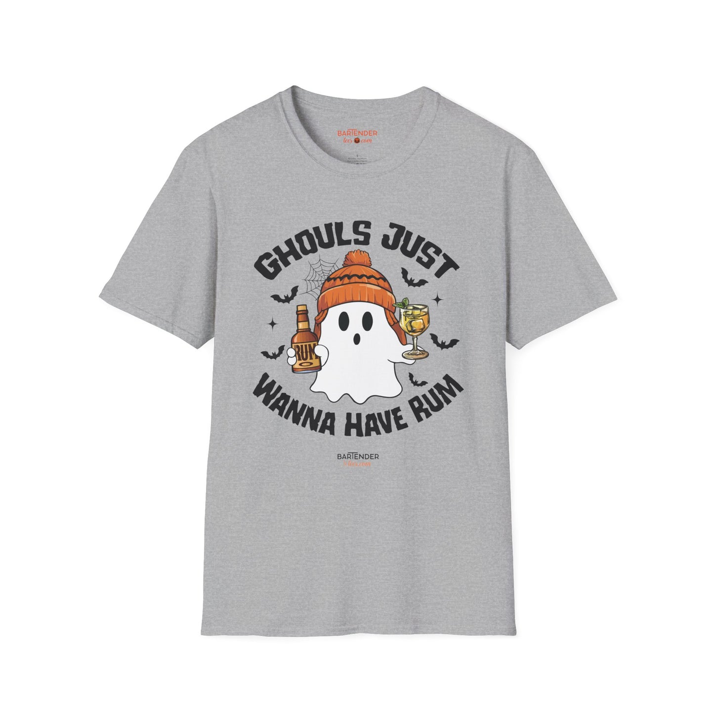 "Ghouls Just Wanna Have Rum" Halloween Bartender Softstyle T-Shirt