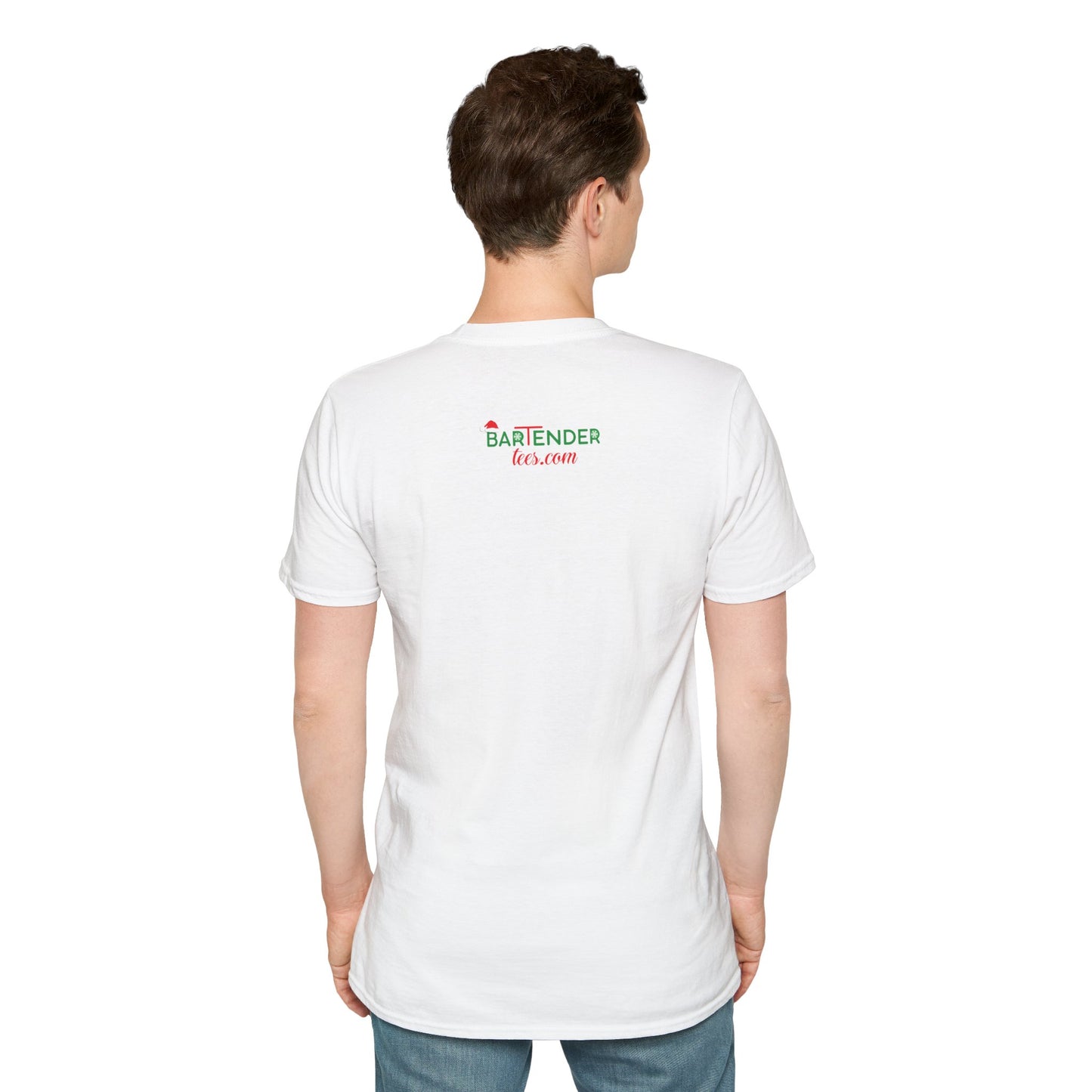 "Mixing, Pouring, and Spreading Christmas Mischief" Unisex Softstyle T-Shirt