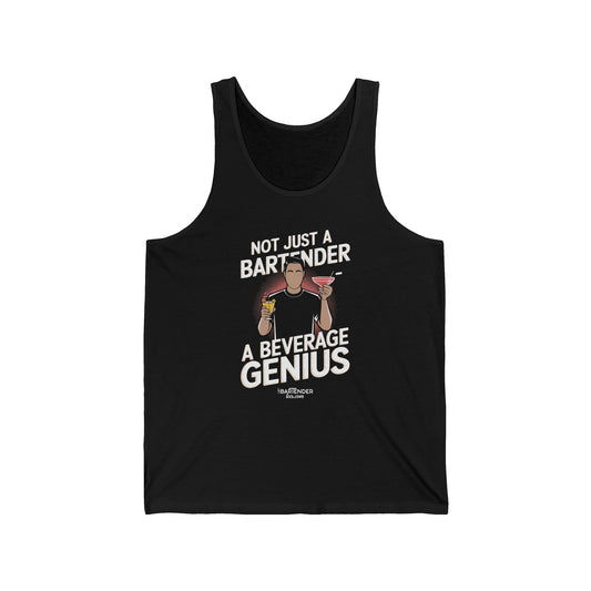 "Not just a bartender a beverage genius" Men’s Bartender Tank Top