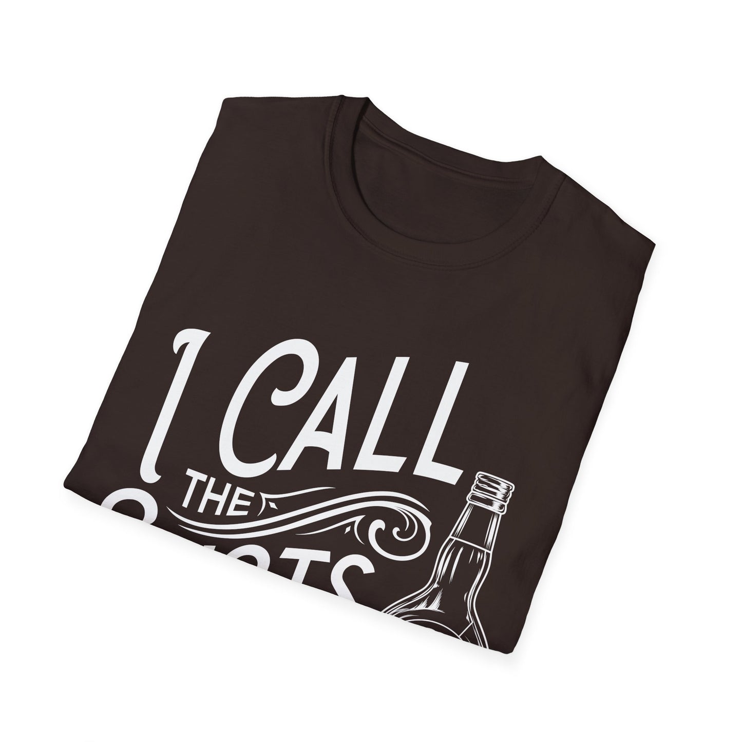 "I call the shots" Men's Bartender Softstyle T-Shirt