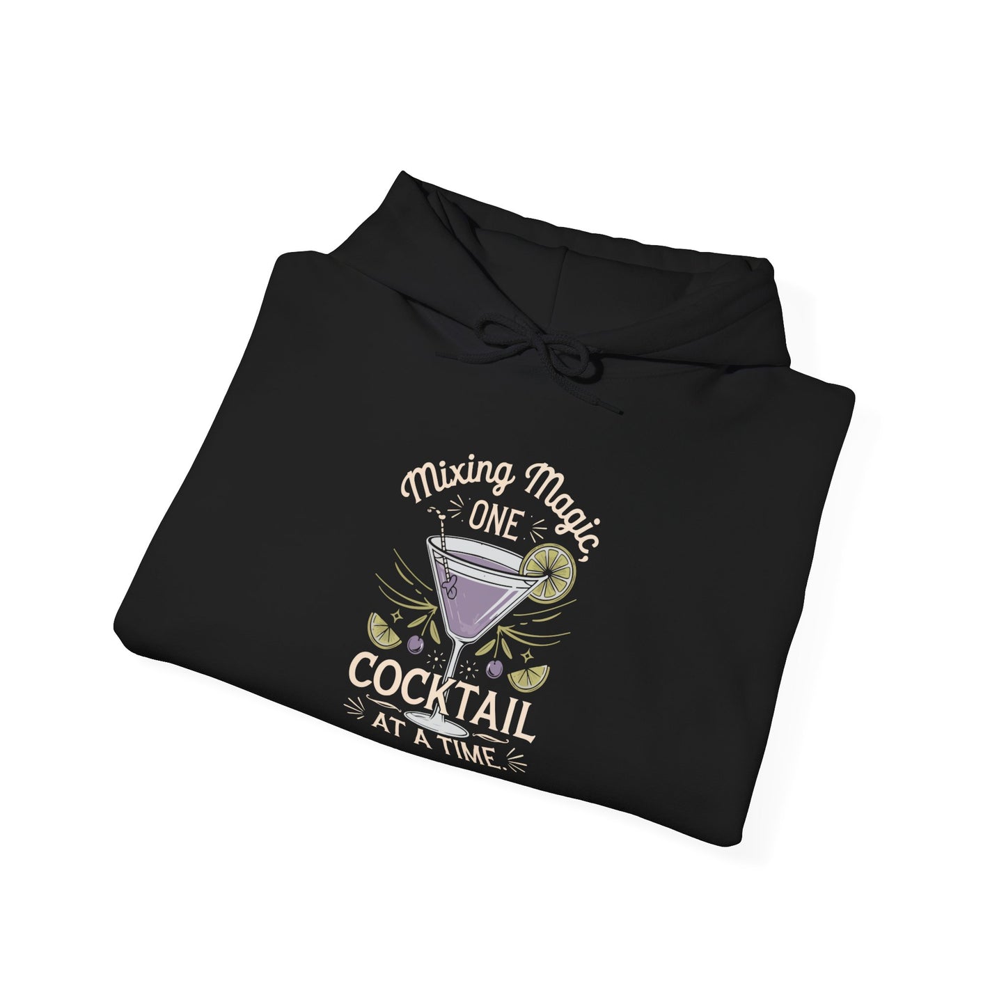 "Mixing magic one cocktail at a time" Bartender Hooded Sweatshirt