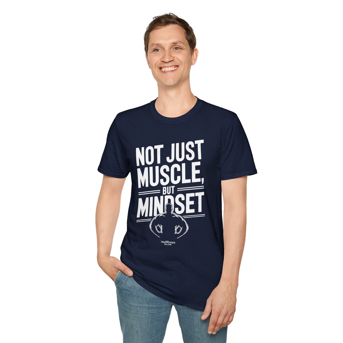 "Not Just Muscle, But Mindset" Softstyle T-Shirt