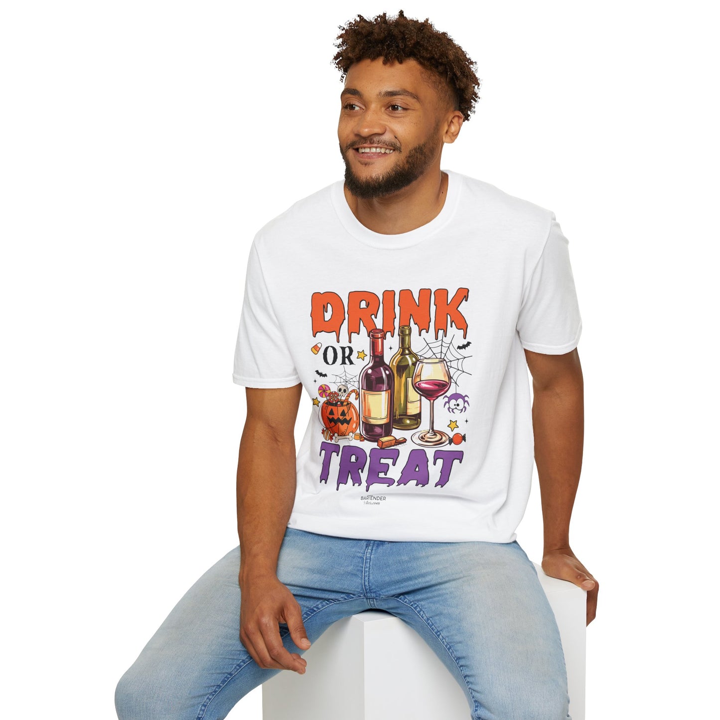 "Drink or Treat" Softstyle Halloween T-Shirt