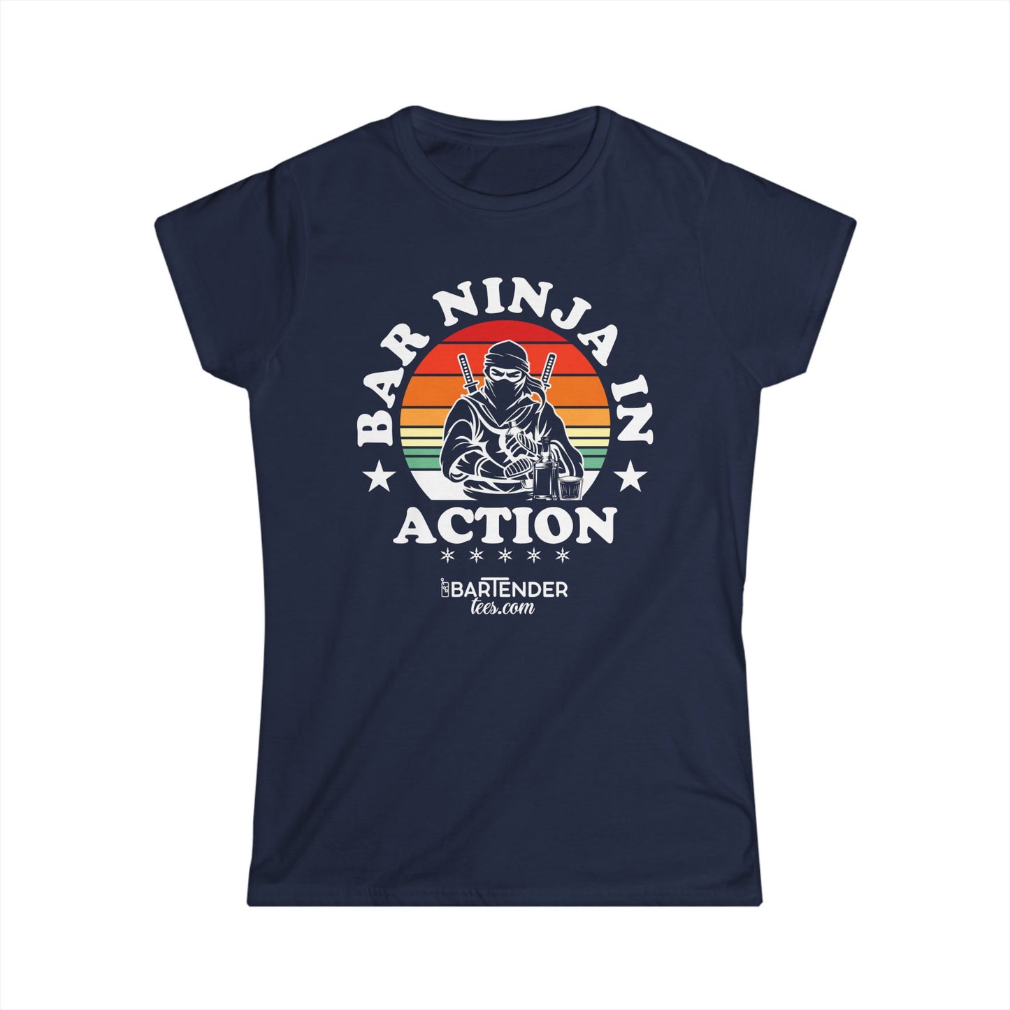 "Bar Ninja in Action" Softstyle T-Shirt