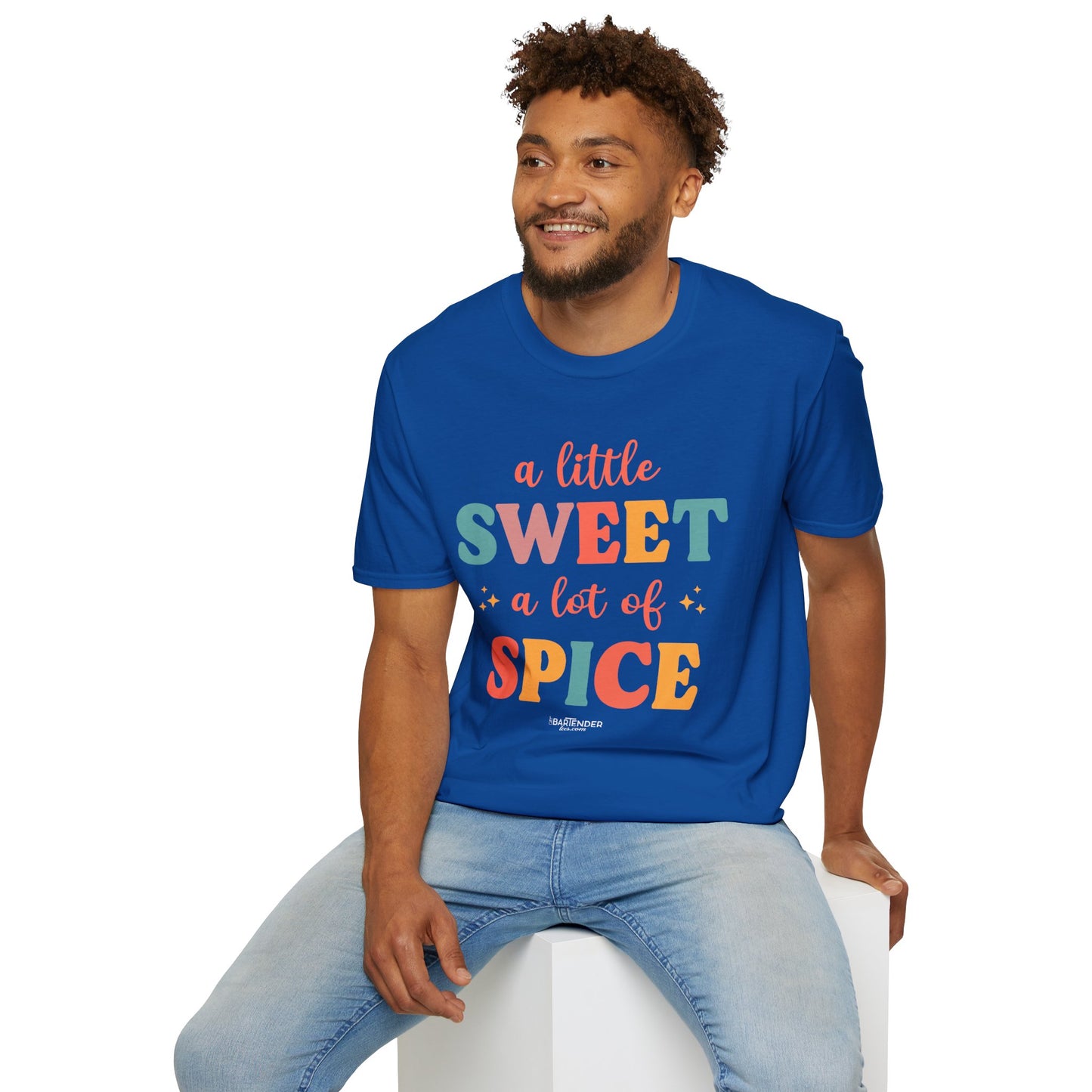 "A Little Sweet a Lot of Spice" Men's Bartender Softstyle T-Shirt