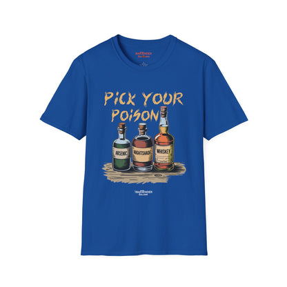 "Pick Your Poison" Halloween Bartender Softstyle T-Shirt