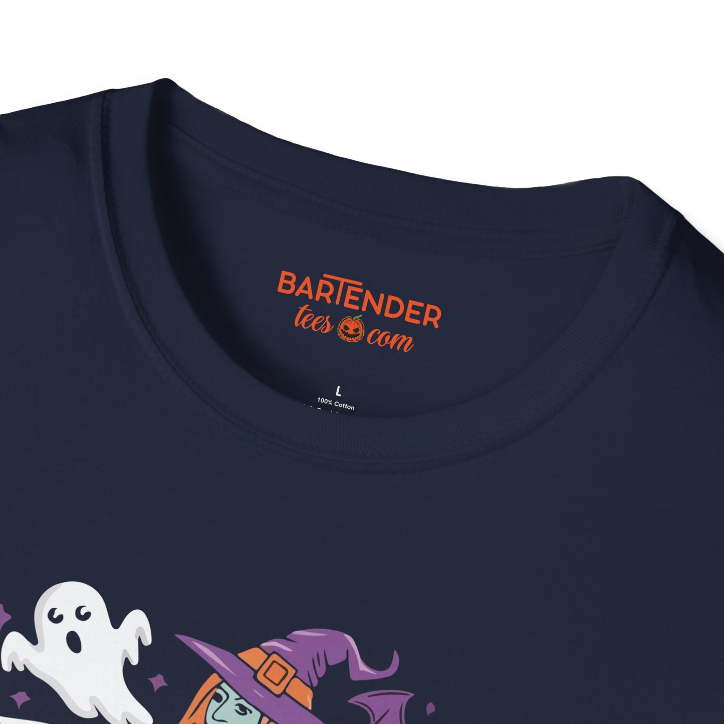 "Drink up Before I hex You" Halloween Bartender Softstyle T-Shirt