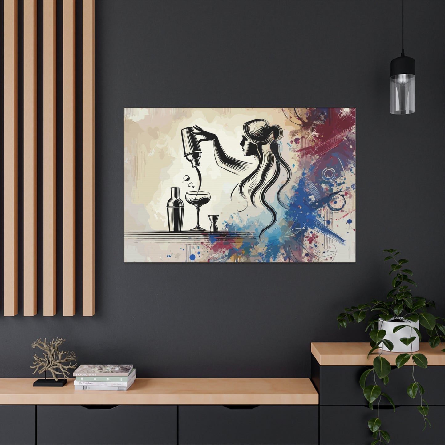 "The Art of Mixology" Bartender Canvas Art