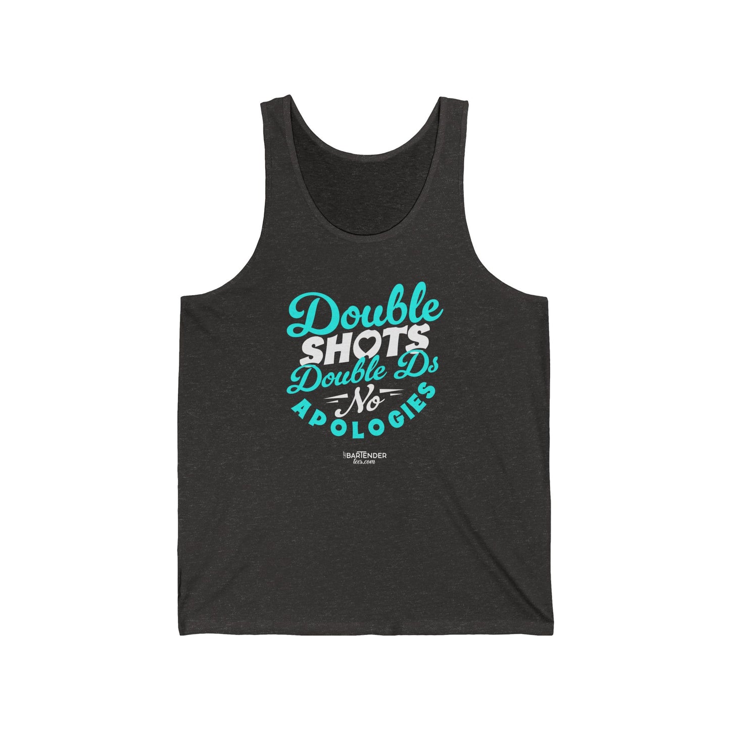 "Double shots double ds no apologies" Men’s Bartender Tank Top