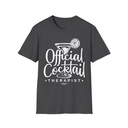 "Official Cocktail Therapist" Men's Bartender Tee