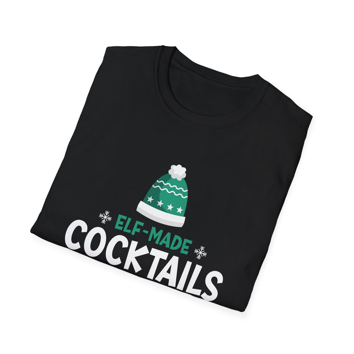 “Elf made cocktails coming right up” Unisex Softstyle T-Shirt