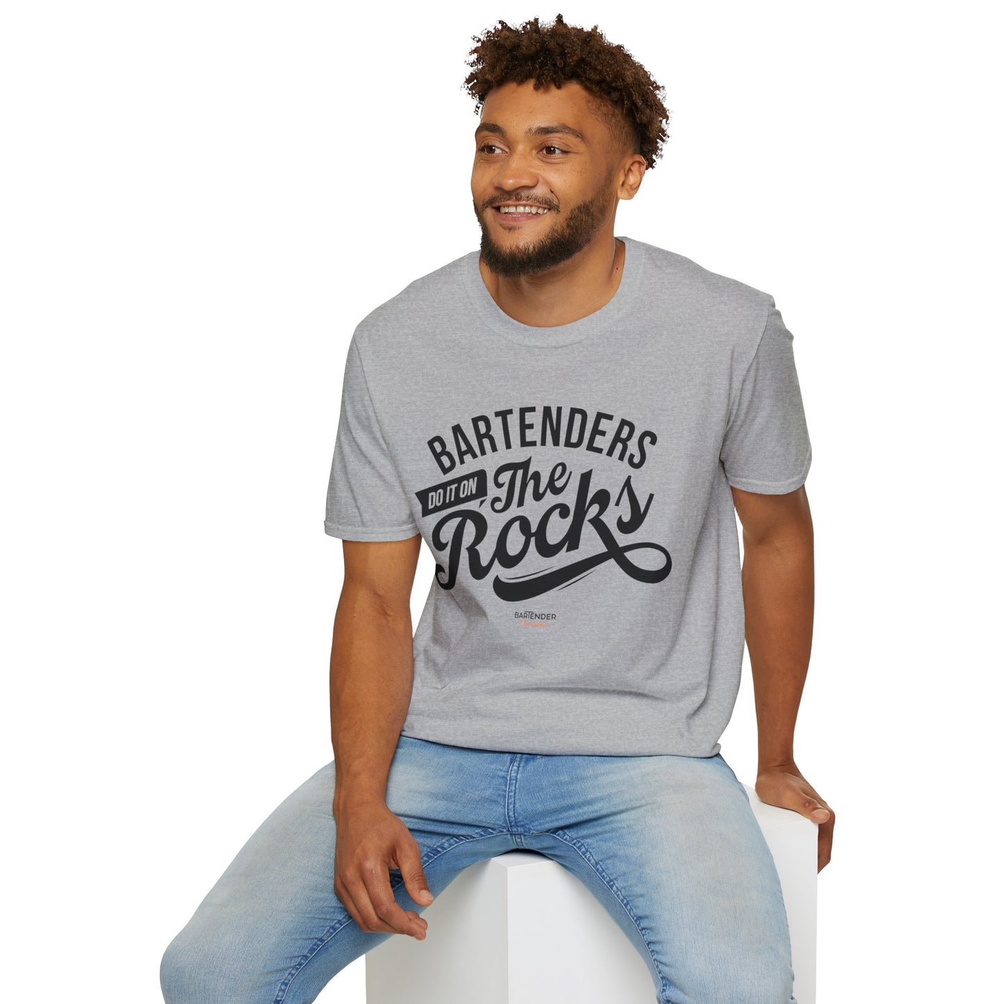 "Bartenders do it on the Rocks" Men's Bartender Tee