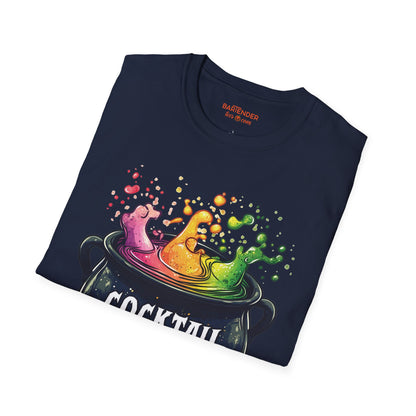 "Cocktail Cauldron" Halloween Bartender Softstyle T-Shirt