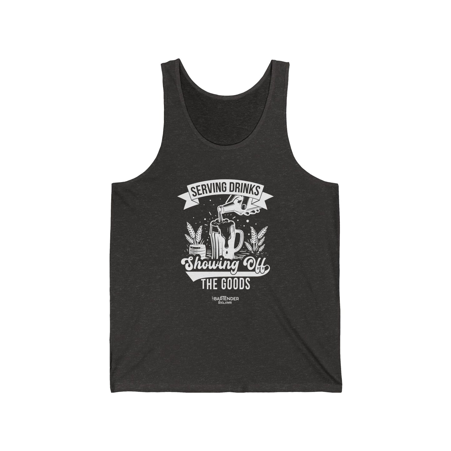 "Serving drinks showing off the goods" Men’s Bartender Tank Top