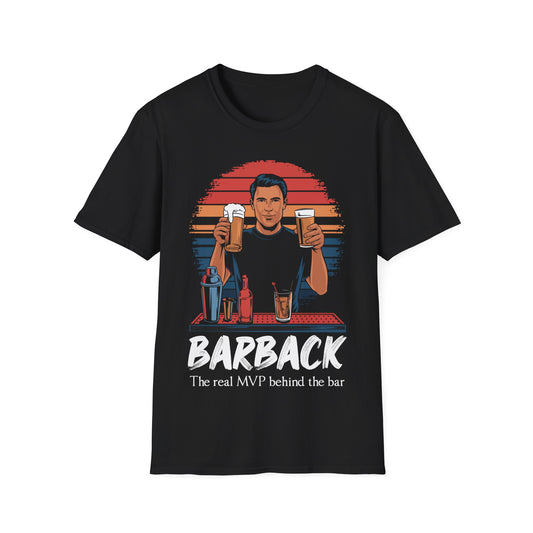 "Barback: The Real MVP Behind the Bar" Softstyle T-Shirt