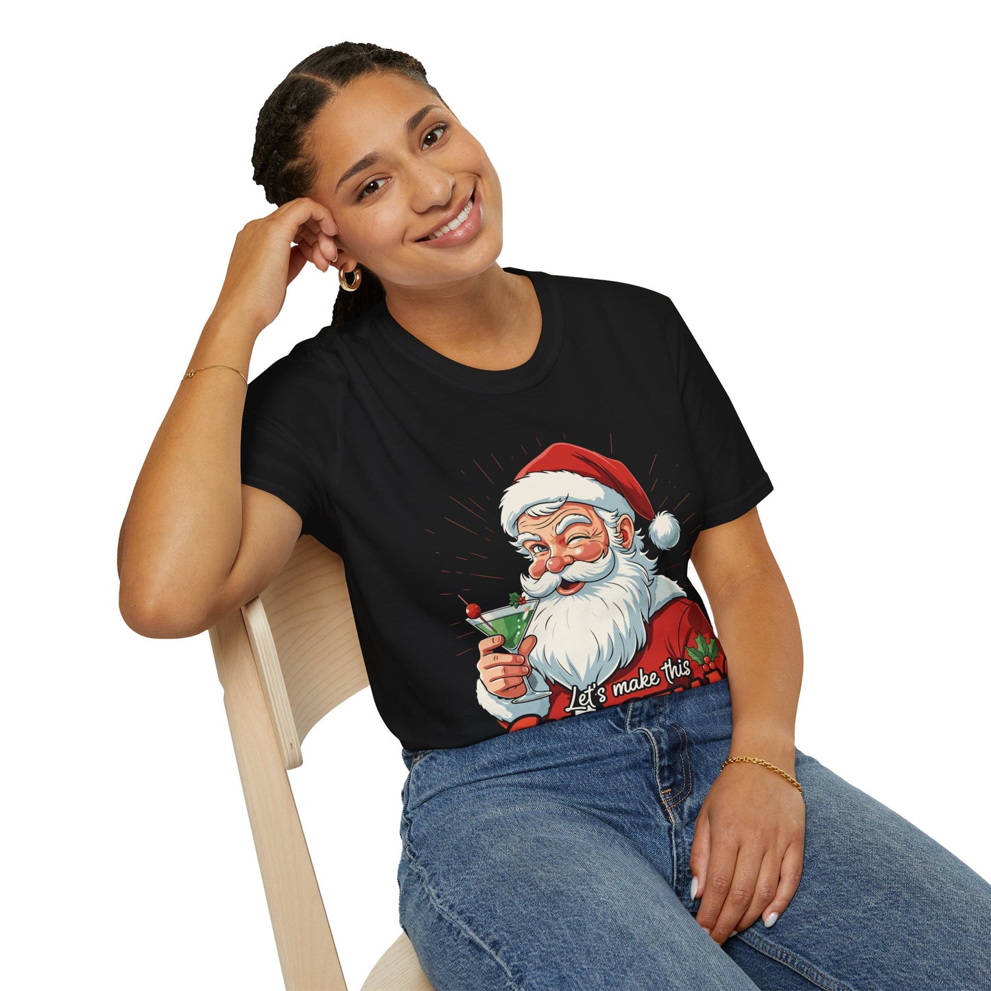 "Let's Make This Christmas Extra Naughty" Softstyle T-Shirt