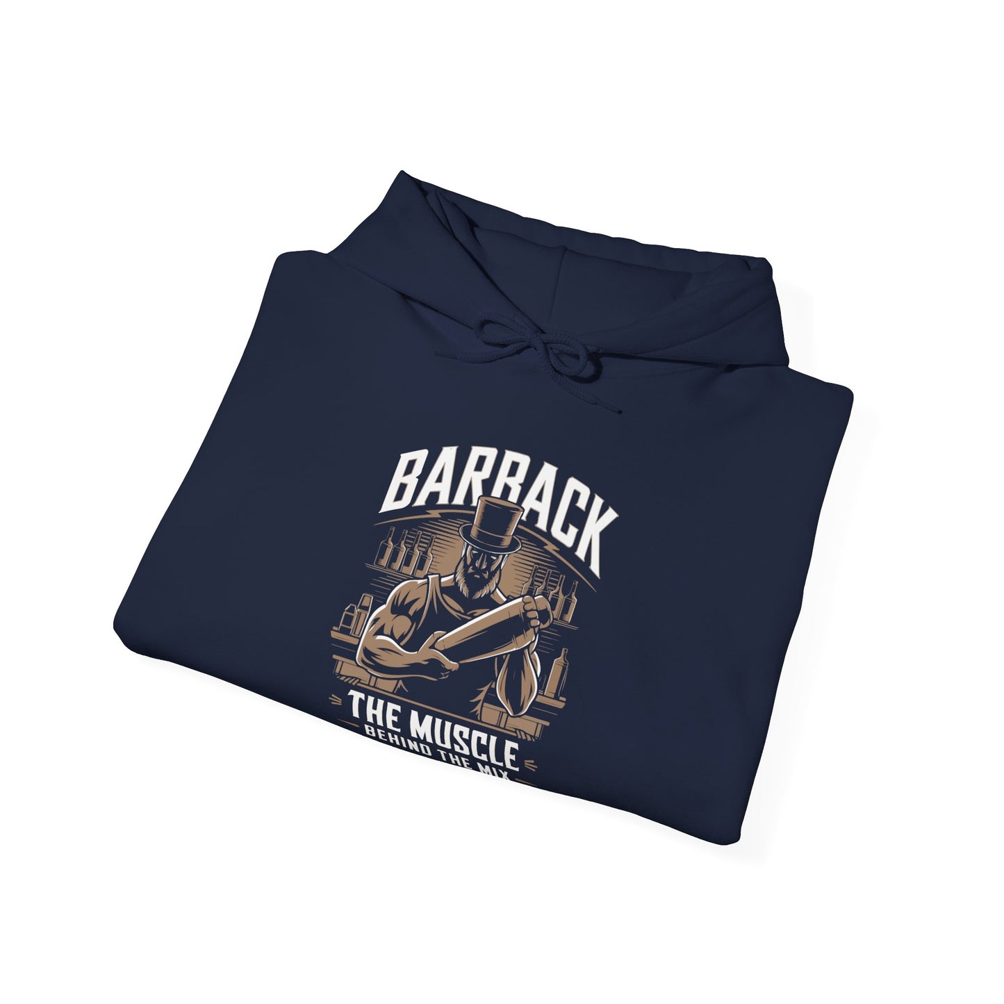 "Barback the muscle behind the mix" Bartender Hooded Sweatshirt