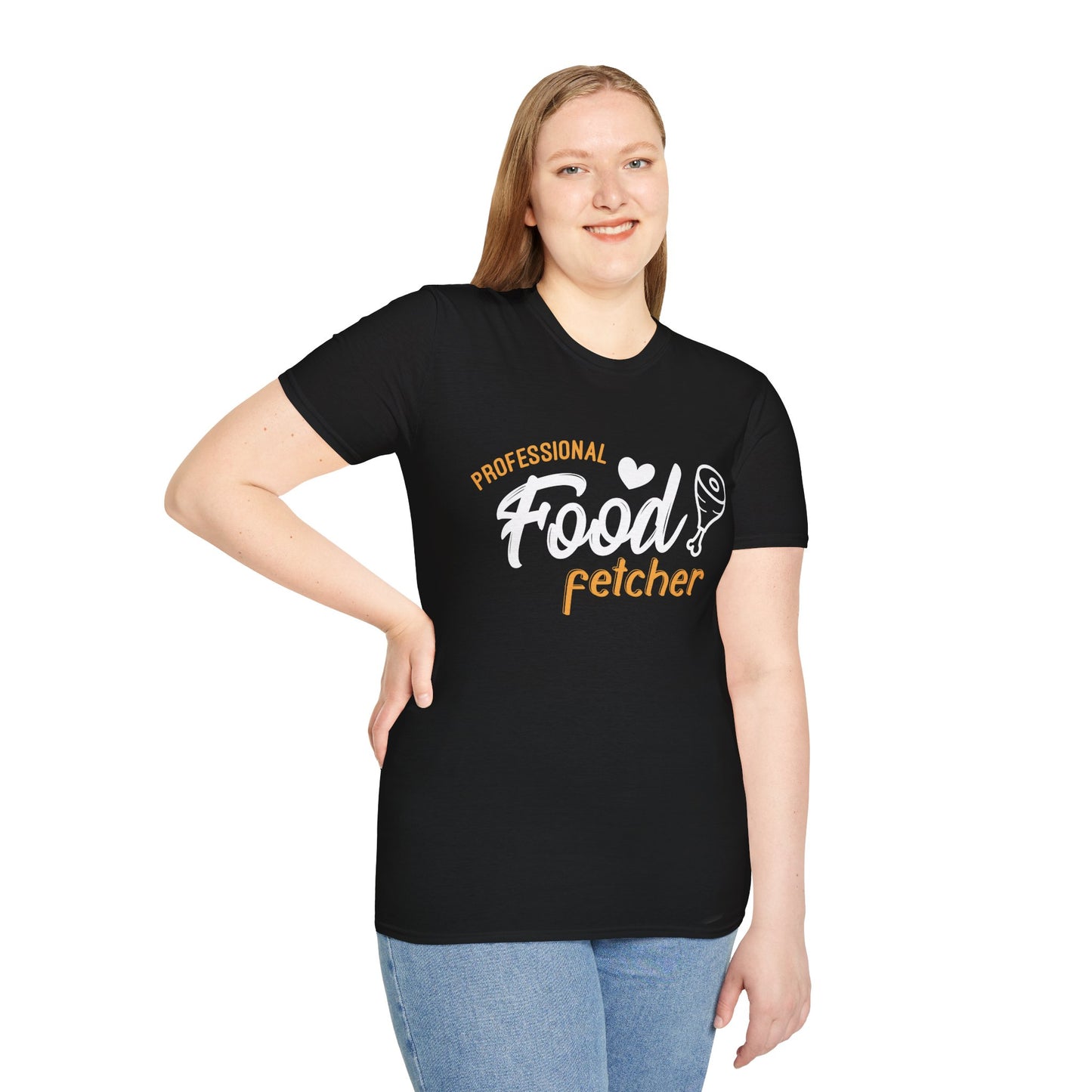 "Professional Food Fetcher" Unisex Softstyle T-Shirt