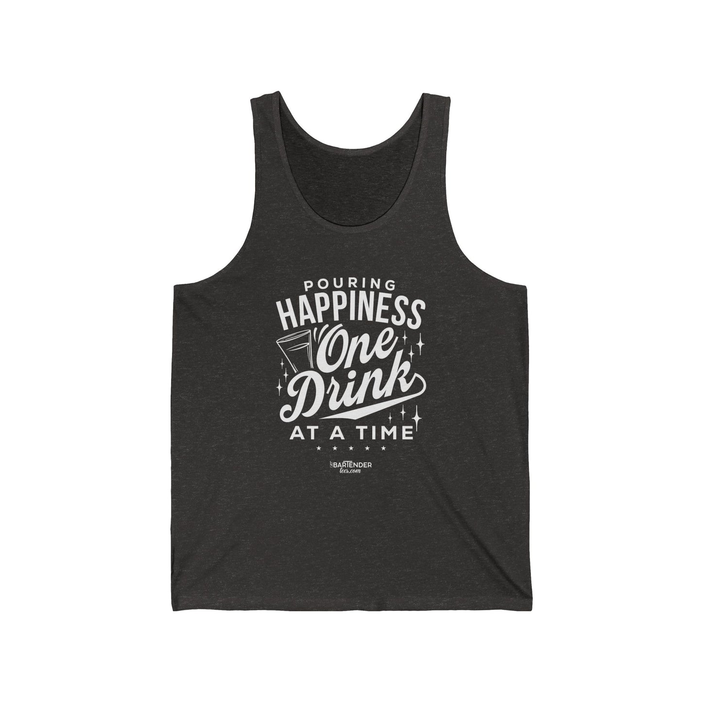 "Pouring happiness one drink at a time" Men’s Bartender Tank Top