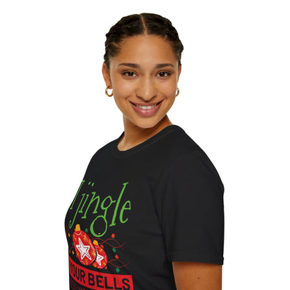 "I Jingle Your Bells, You Tip Me Well" Unisex Softstyle T-Shirt