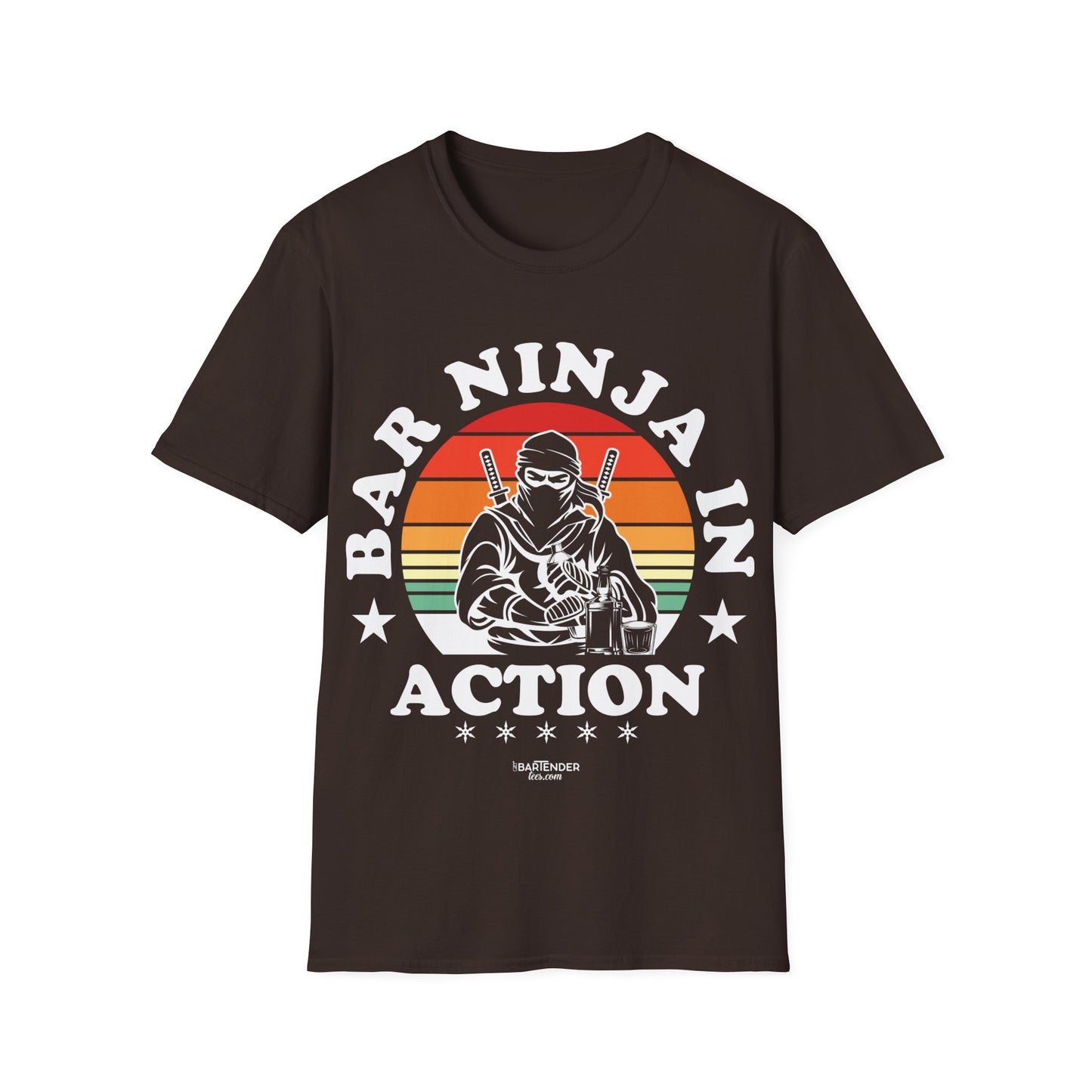 "bar ninja in action" Men's Bartender Softstyle T-Shirt