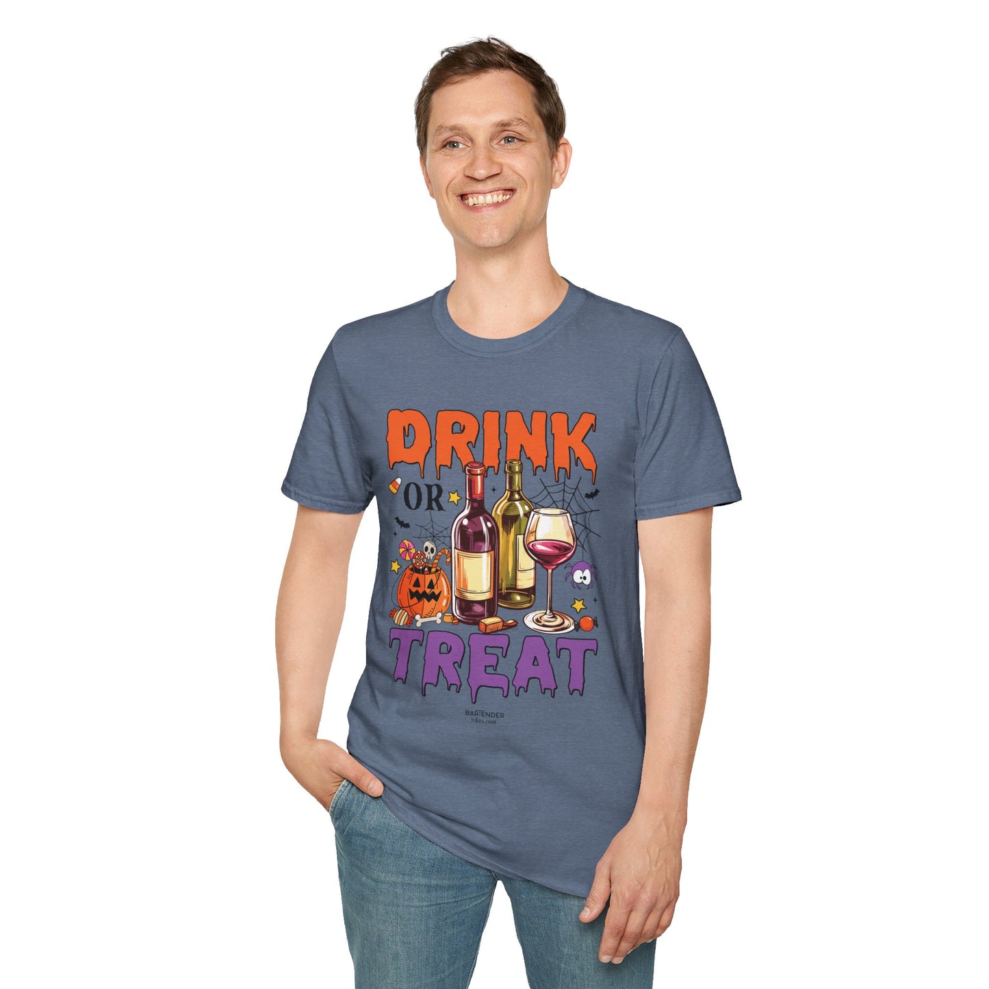 "Drink or Treat" Softstyle Halloween T-Shirt